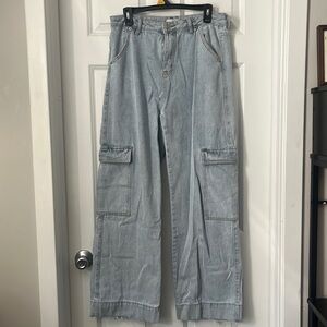 Adika cargo wide leg denim